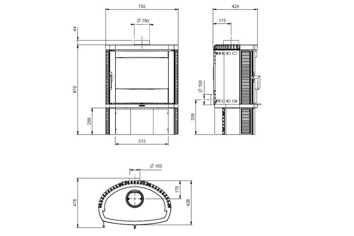 Kaminofen Jennifer von La Nordica